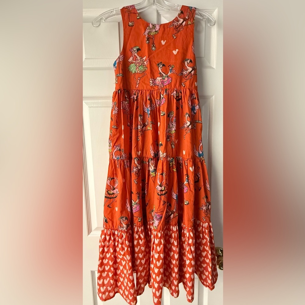 Stella McCartney Orange Maxi Bubble Dress